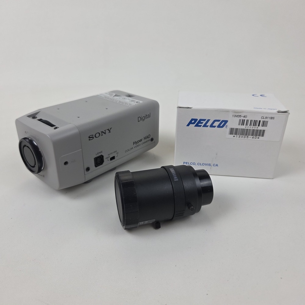Sony SSC-DC14 Hyper HAD Digital Color Video Camera w/ Pelco 5-50mm 1:14 Lens